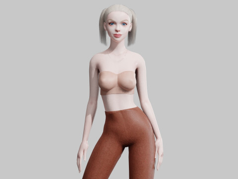 Young Pretty Woman V22463 3D Model