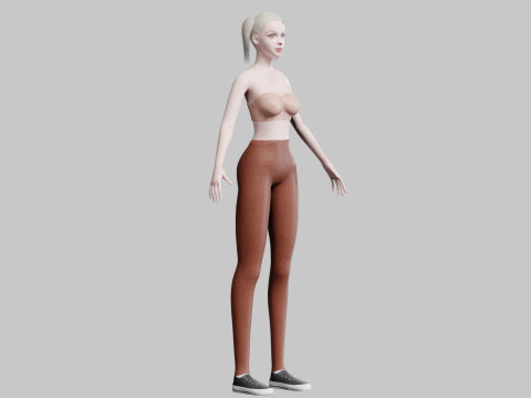 Young Pretty Woman V22463 3D Model