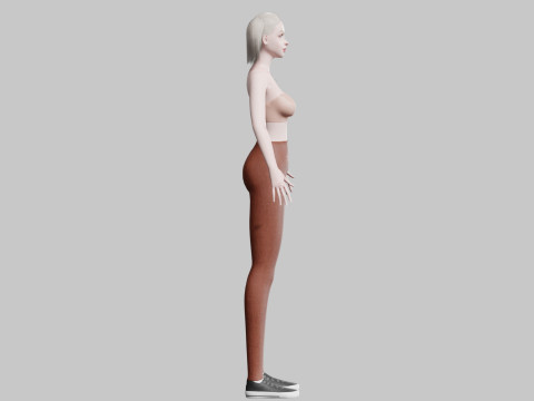 Young Pretty Woman V22463 3D Model