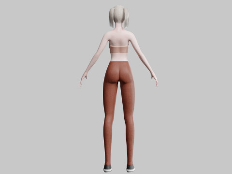 Young Pretty Woman V22463 3D Model