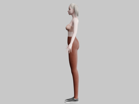 Young Pretty Woman V22463 3D Model