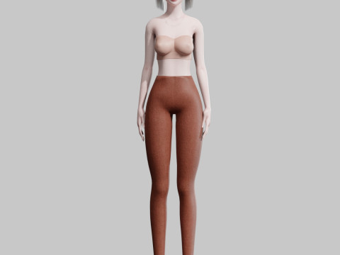 Young Pretty Woman V22463 3D Model