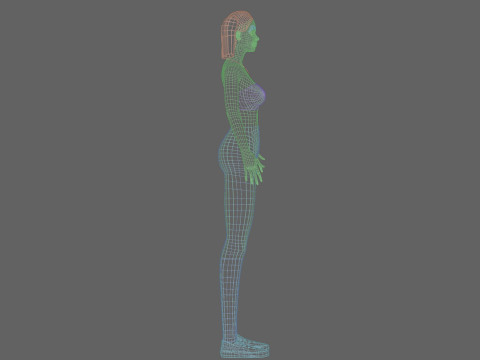 Young Pretty Woman V22463 3D Model