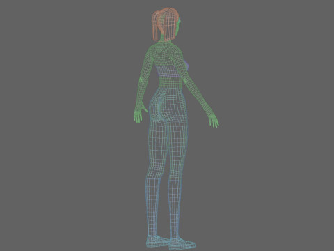 Young Pretty Woman V22463 3D Model