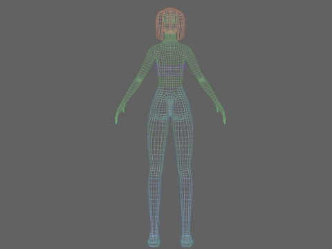 Young Pretty Woman V22463 3D Model
