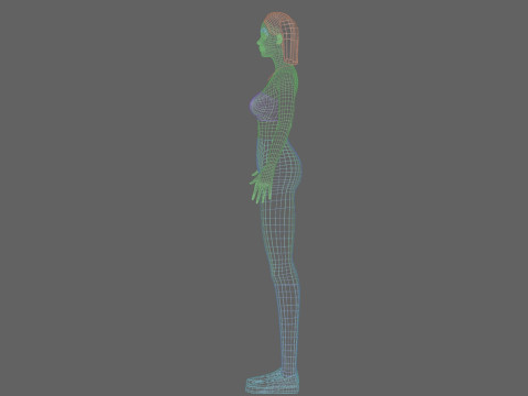Young Pretty Woman V22463 3D Model