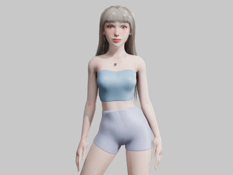 Basic Beautiful woman V31844 3Dモデル