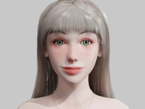 Basic Beautiful woman V31844 3D Модель