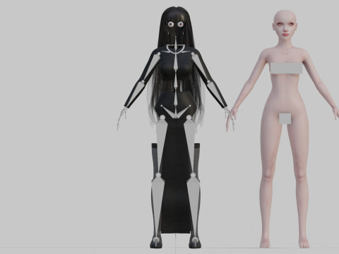 Basic classic woman V33083 3Dモデル