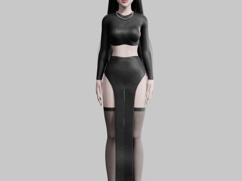 Basic classic woman V33083 3Dモデル
