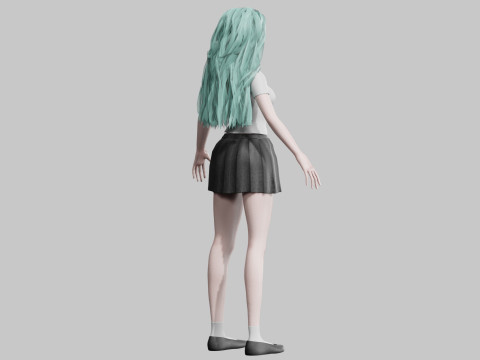 Basic cute Woman V33157 3D Model