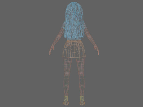 Basic cute Woman V33157 3D Model