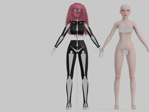 Basic Standard woman V36283 3D Model