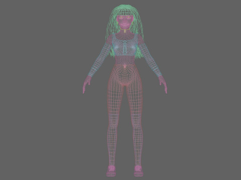 Basic Standard woman V36283 Modello 3D