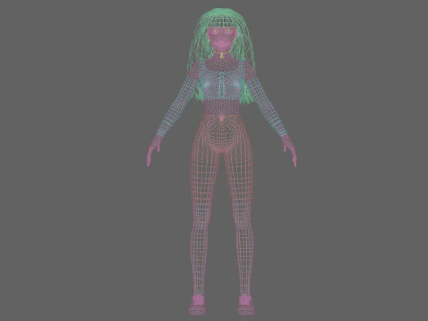 Basic Standard woman V36283 3D Model