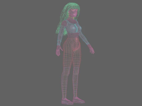 Basic Standard woman V36283 3D Model