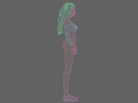 Basic Standard woman V36283 3D Model