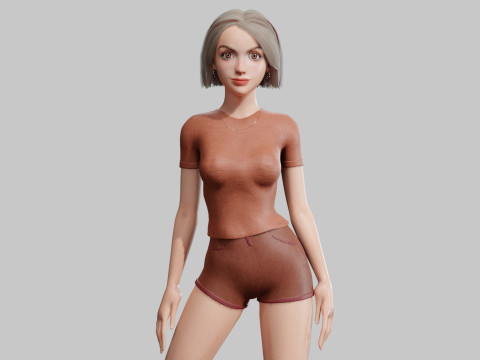 Basic sweet Woman V33229 Modelo 3D
