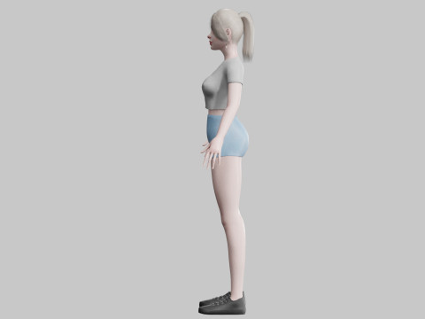 Beautiful cute Woman V23949 3D Model