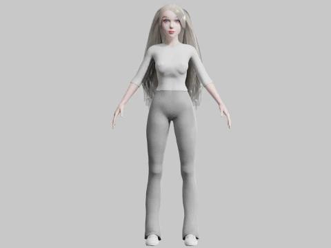 Beautiful Pretty Woman V30716 3D Model