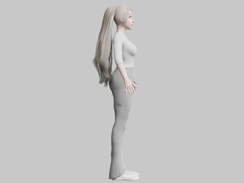 Beautiful Pretty Woman V30716 3D Model