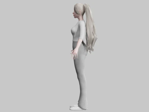 Beautiful Pretty Woman V30716 3D Model