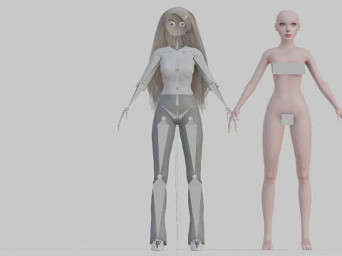 Beautiful Pretty Woman V30716 3D Model