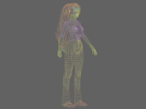 Beautiful Pretty Woman V30716 3D Model