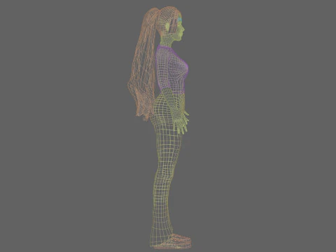 Beautiful Pretty Woman V30716 3D Model
