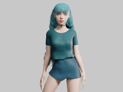 Classic Basic Woman V32723 3D Model