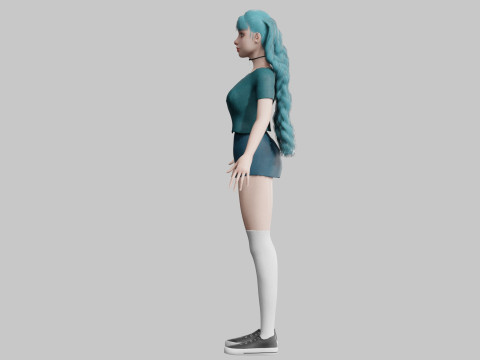Classic Basic Woman V32723 3D 모델