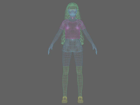 Classic Basic Woman V32723 3D Model