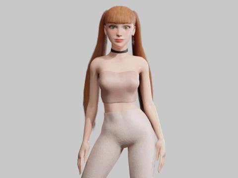 Klasik G&uuml;zel Kadın V25023 3D Model