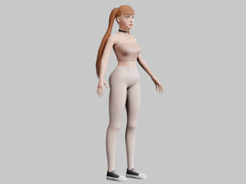 Classic Pretty Woman V25023 Modello 3D