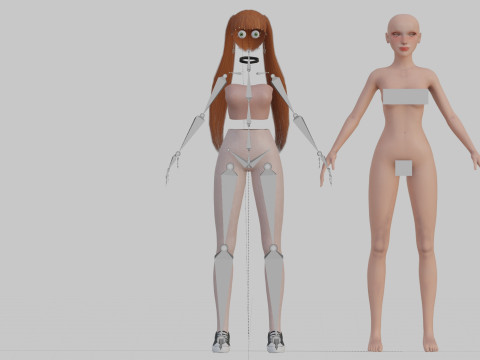 Classic Pretty Woman V25023 Modello 3D