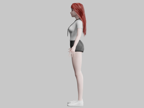 Cute classic Woman V33730 3D Модель