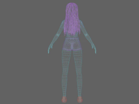 Cute classic Woman V33730 3D Model