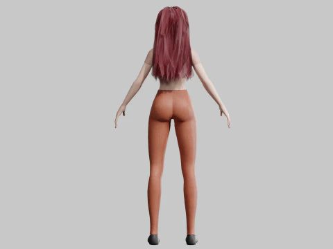 Cute teen woman V30237 3D Model