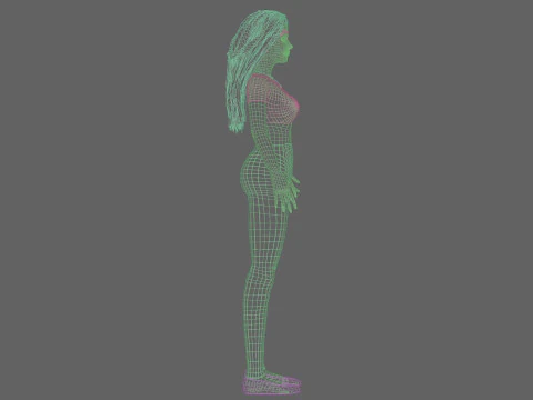 Cute teen woman V30237 3D Model