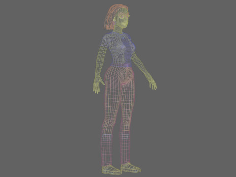 Симпатичная молодая женщина V28924 3D Модель