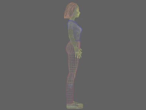 Cute Young Woman V28924 3D Model