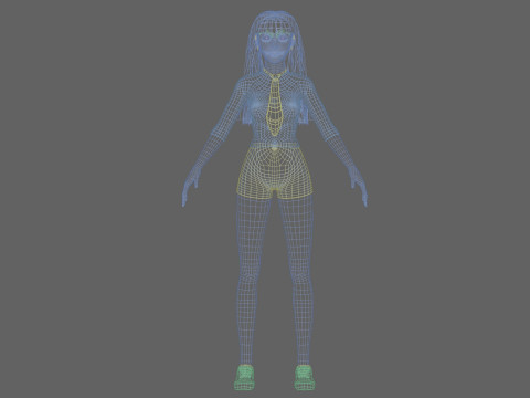 Pretty Basic Woman V31181 Modello 3D