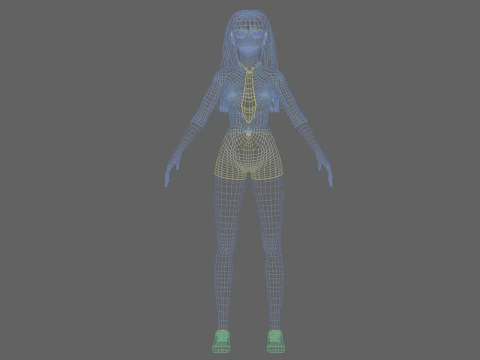 Pretty Basic Woman V31181 3D Model