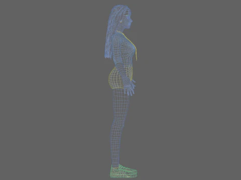Pretty Basic Woman V31181 3D Model