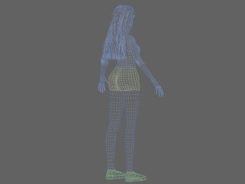 Pretty Basic Woman V31181 Modello 3D