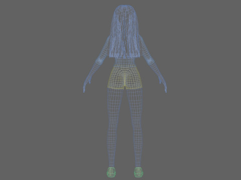 Pretty Basic Woman V31181 Modello 3D