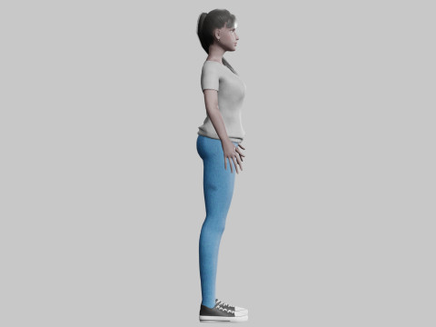 Pretty black woman V22700 3D Model