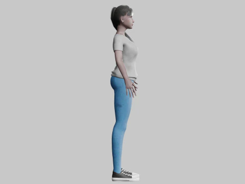Pretty black woman V22700 3D Model