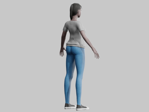 Pretty black woman V22700 3D Model