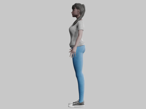 Pretty black woman V22700 3D Model